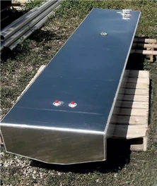 Aluminum fuel tank fabricated during the 1973 oil crisis