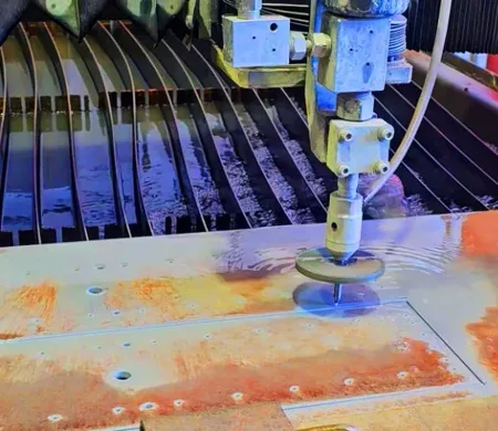 High-precision water jet cutting on metals, composites, and specialty materials